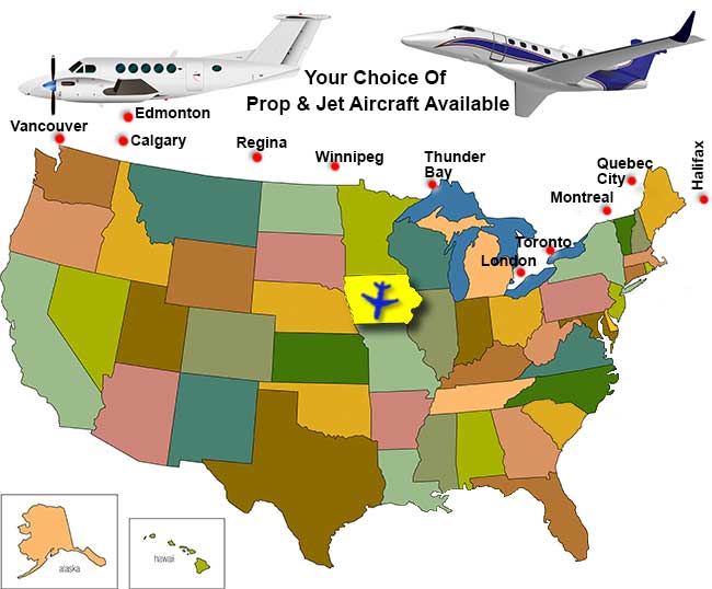Iowa Charter Flight Directory